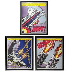 Roy Lichtenstein Triptych "As I Opened Fire", 1966