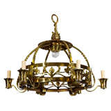Scottish  Brass  Period  Chandelier