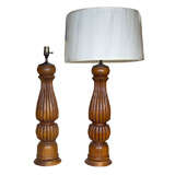 Pair  19th  Century  Piano  Leg  Lamps
