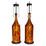 Pair Modern  Ceramic  Colorful  Lamp Bases