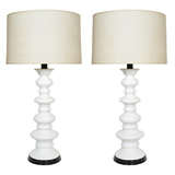 Impressive Pair Of Hollywood Balustrade-Form Table Lamps