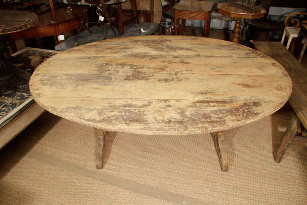 19th Century Belgian Vendage Dining Table