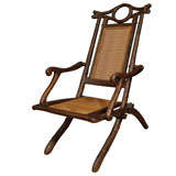 19th Century French Black Forest Folding Chair