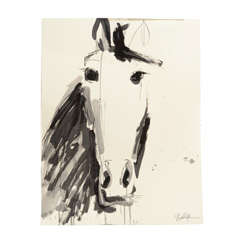 Horse Head Drawing by Jenna Snyder-Phillips