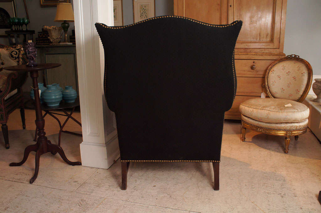 Mid-20th Century George III-Style Wingback Chair
