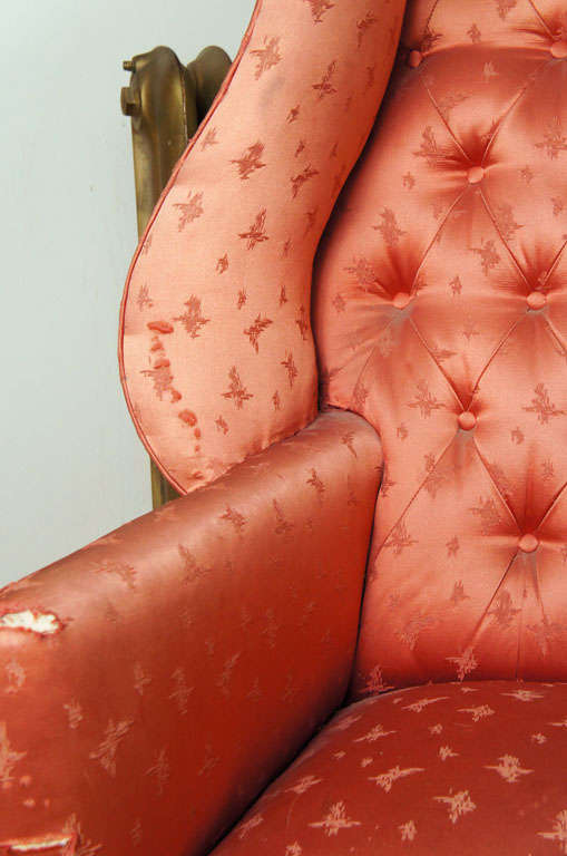 Boldly Figured Wingback Chair 1
