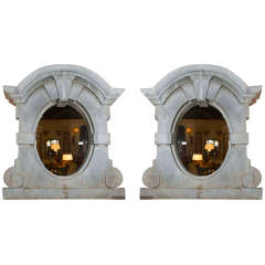 Vintage Pair Of French Zinc Dormer Windows