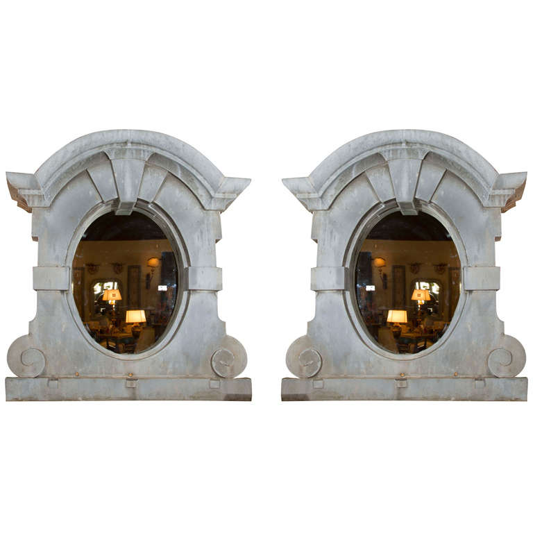 Pair Of French Zinc Dormer Windows For Sale