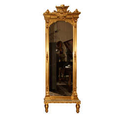 Antique French Pier Mirror