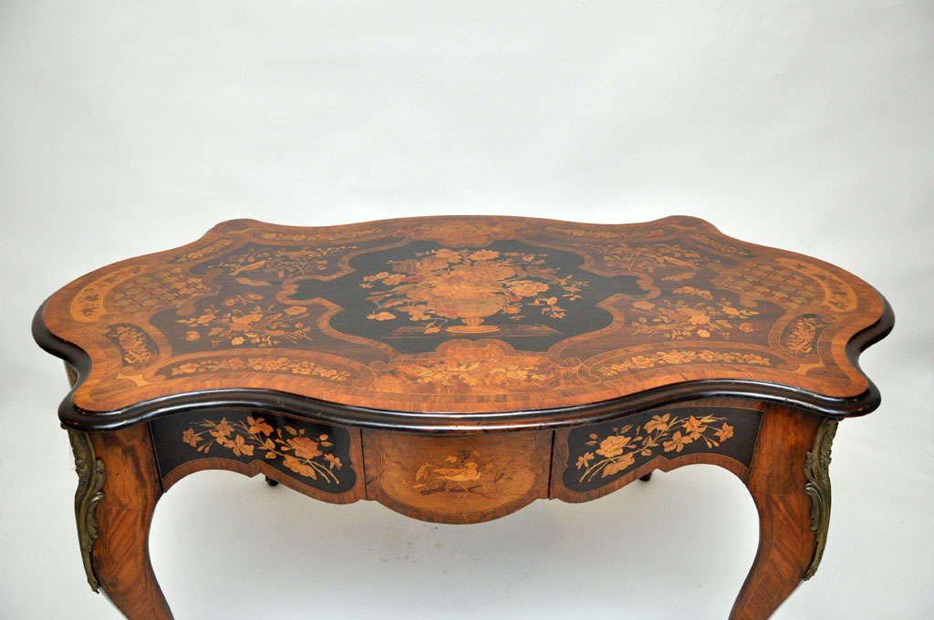 italian marquetry musical table