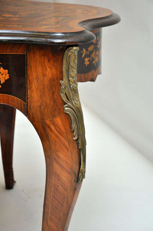 19th Century Italian Marquetry Center Table  For Sale