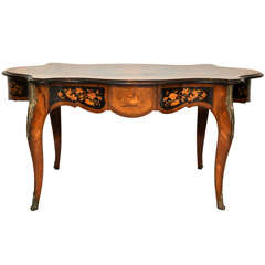 Italian Marquetry Center Table 