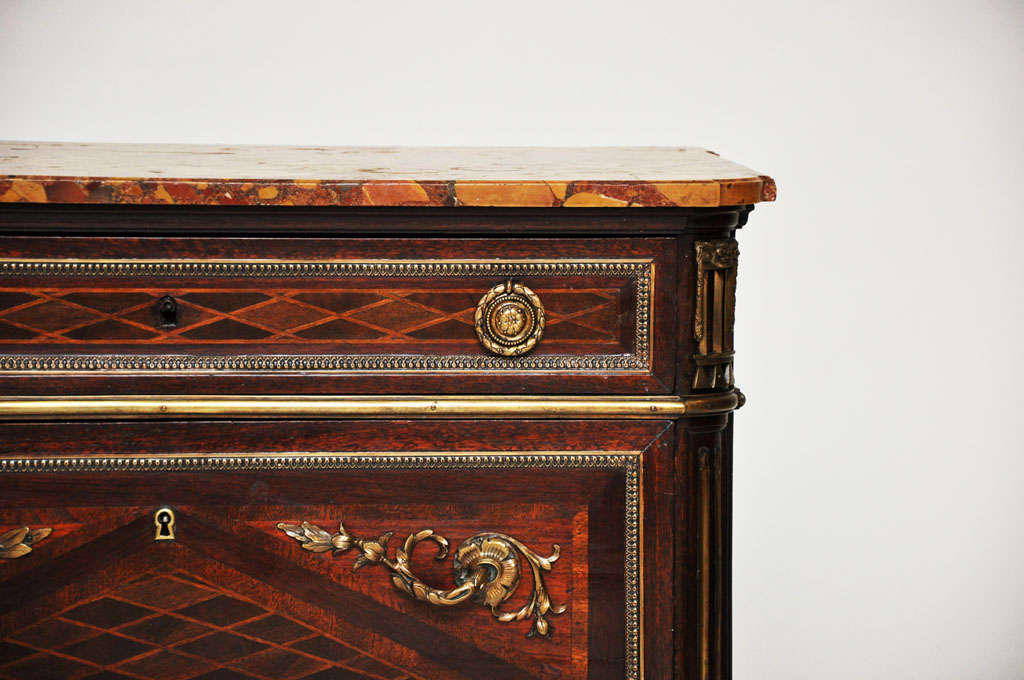 French Petite Neoclassical Style Chest of Drawers or Commode, France, 1850 For Sale