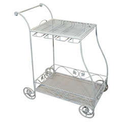 Wrought Iron Bar Cart