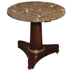 French Empire Period Mahogany Gueridon
