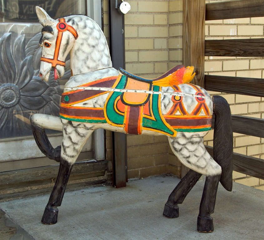 Wood  Horse  From  Childrens Carousel 2