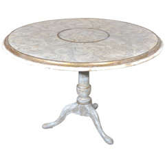 Painted Round Tilt Top Table 40" Diameter