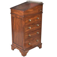 Mahogany Davenport Desk- Unusual Size