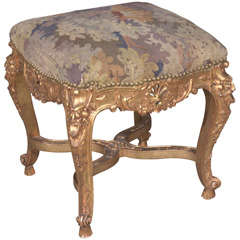 French Gilt Gargoyle stool