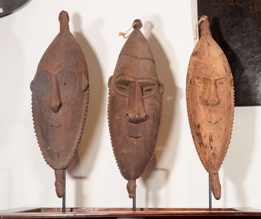 Tribal Masks from Sepic River, New Guinea. Priced individually.