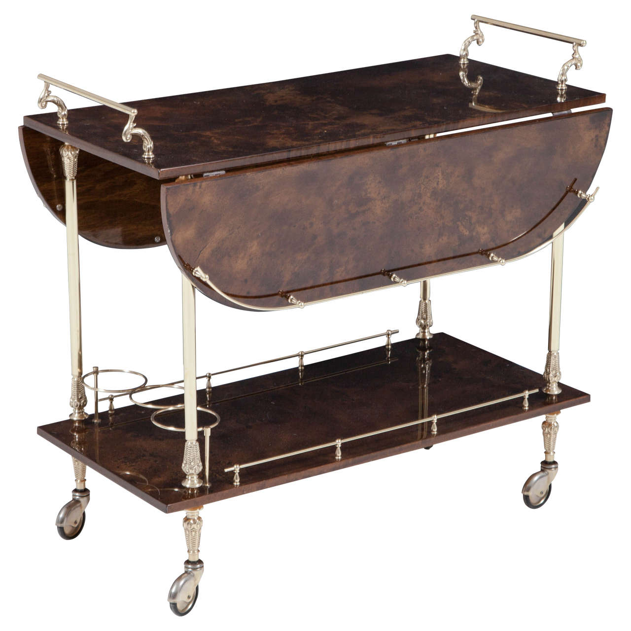 Aldo Tura Bar Cart, C 1950