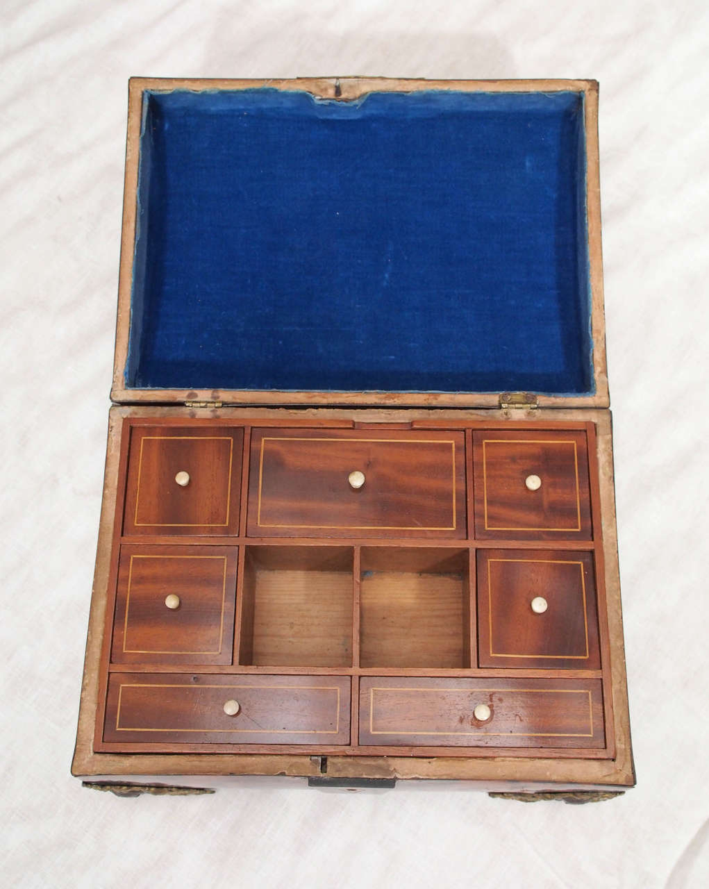 Swedish 18th Century Tortoiseshell and Brass Document Box 2