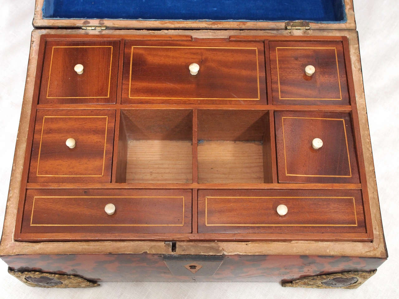 Swedish 18th Century Tortoiseshell and Brass Document Box 3