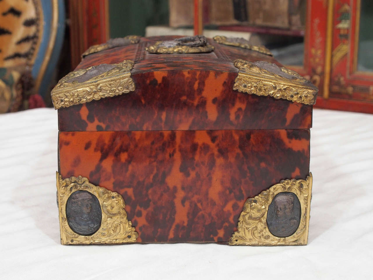 Swedish 18th Century Tortoiseshell and Brass Document Box 6