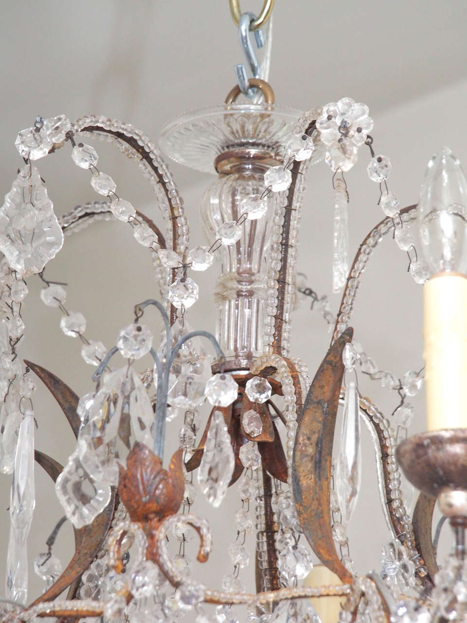Pair of Small Late 19th Century Italian Chandeliers In Good Condition In Natchez, MS