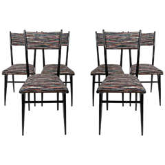 Set of Six Italian Dining Chairs