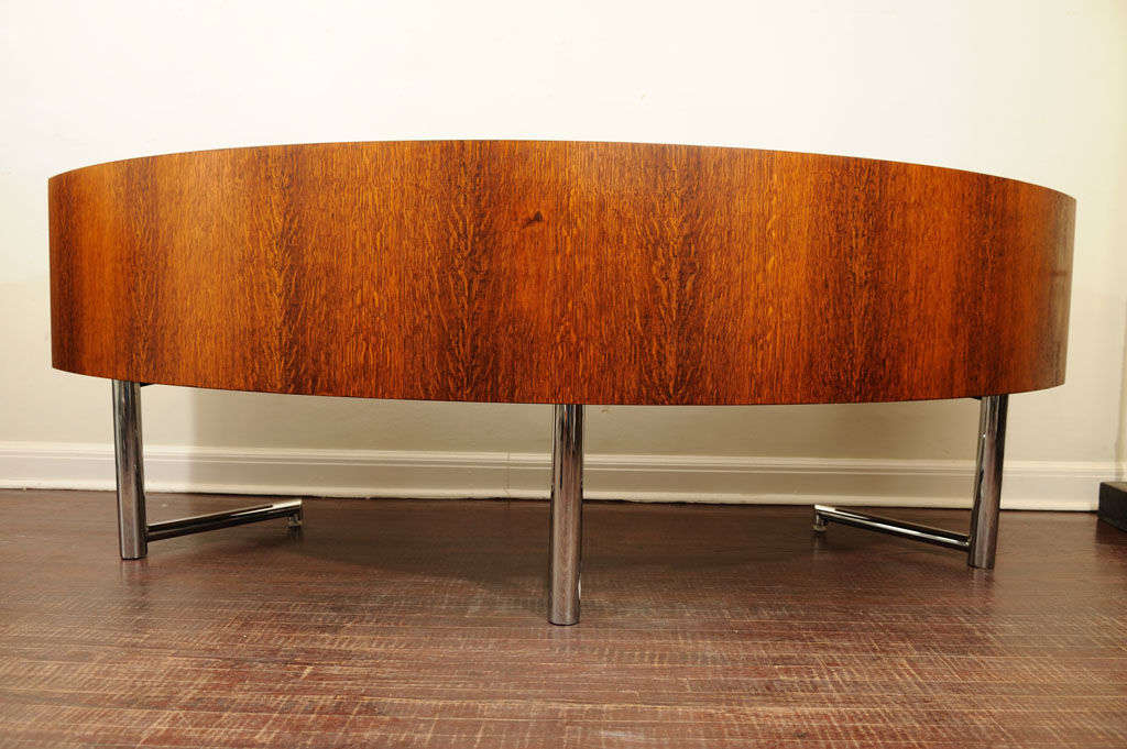 Leif Jacobsen Curved Wood Desk. 2