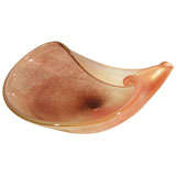 A Murano Glass Folded and Shaped Display Bowl.