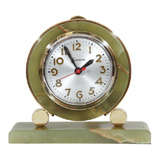 Art Deco Green Onyx Mantle Clock