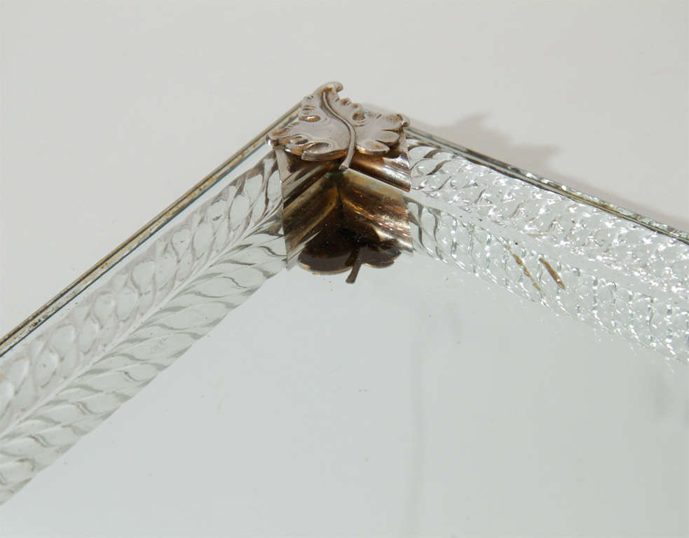 Art Deco Hollywood Mirrored Bar Tray 1
