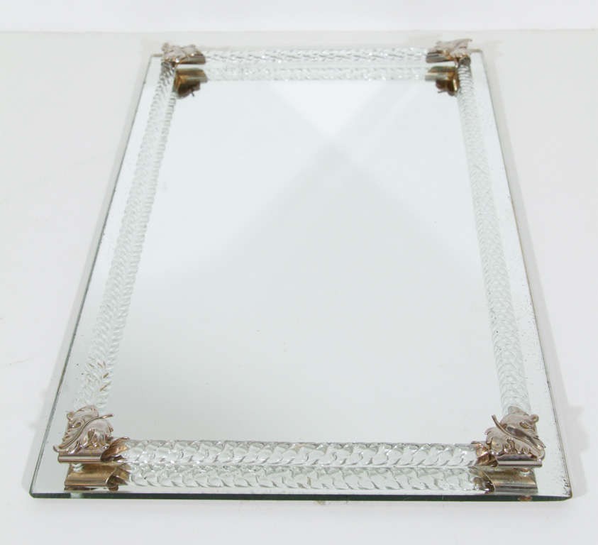 Art Deco Hollywood Mirrored Bar Tray 2