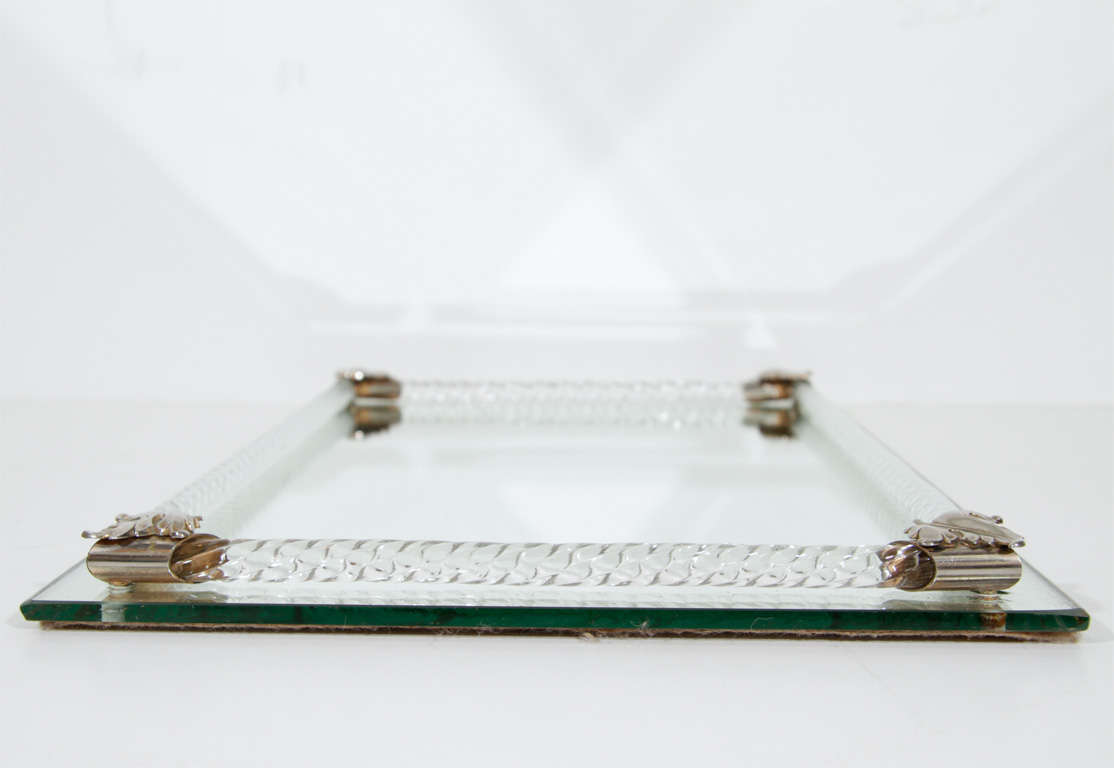 Art Deco Hollywood Mirrored Bar Tray 4