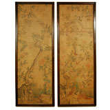 A Pair of 18th c. Chinese Watercolor panels