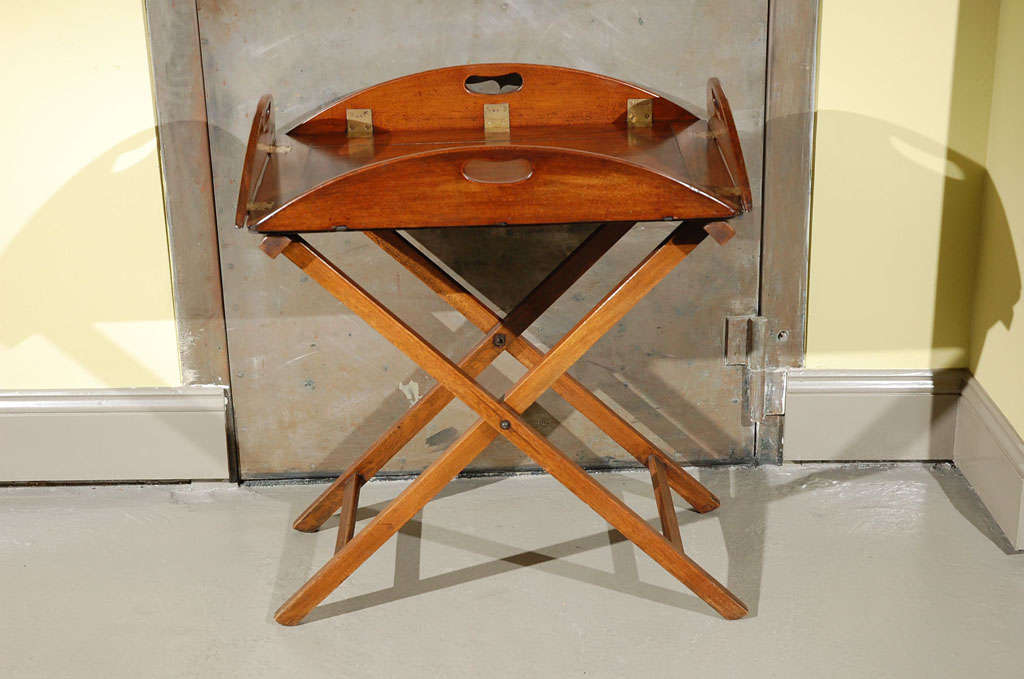 A Folding Butler's Tray with Original Stand.