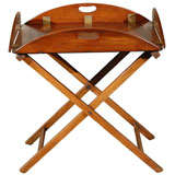 A Folding Butler's Tray with Original Stand.