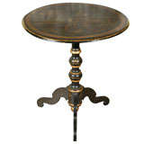 An English Chinoiserie Tilt Top Round Table, c. 1850