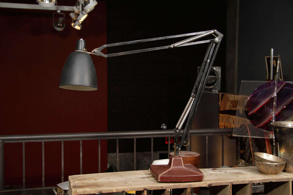 Hermes Desk Lamp Hermes Leather Base