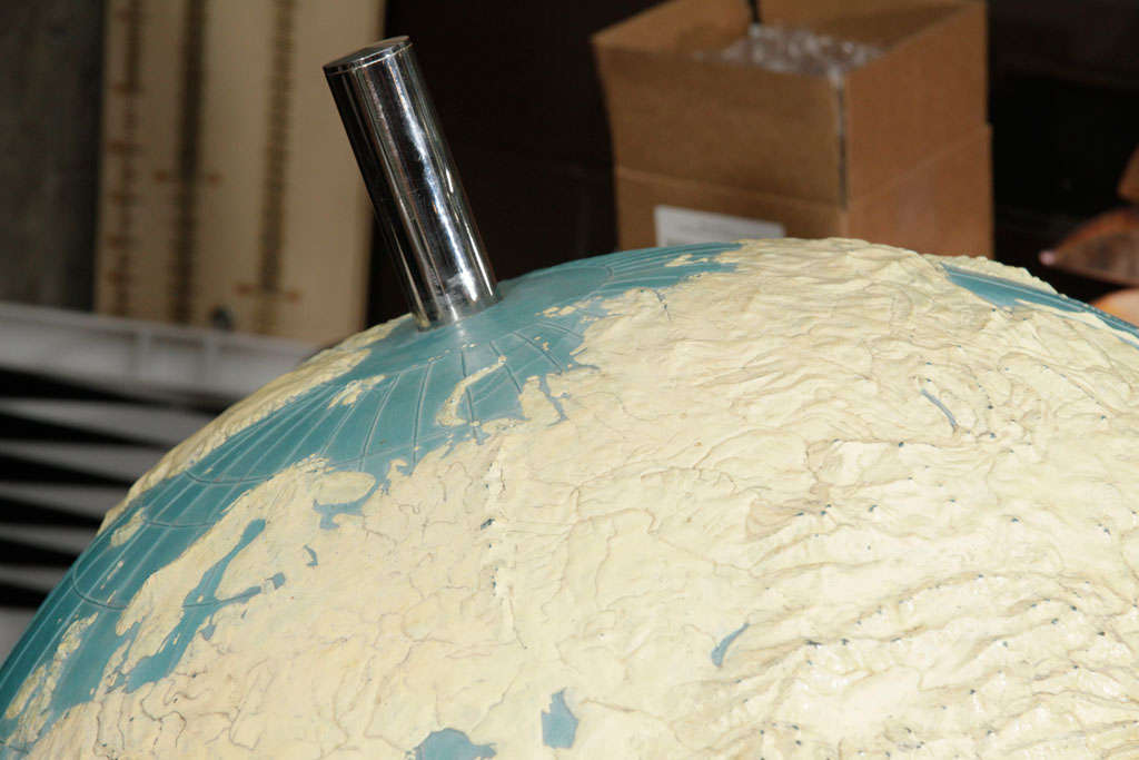 Mid-20th Century Giant  Topographical  Globe