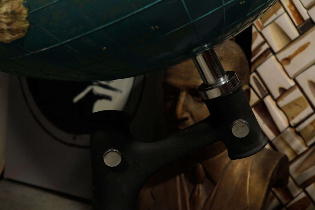 globe with topography