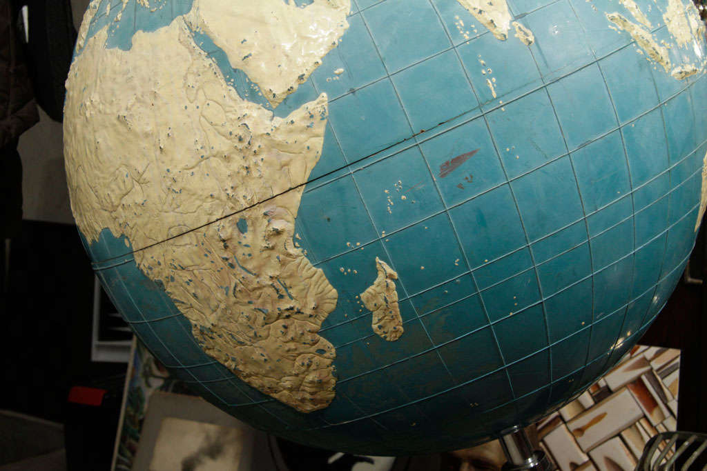 globe with topography