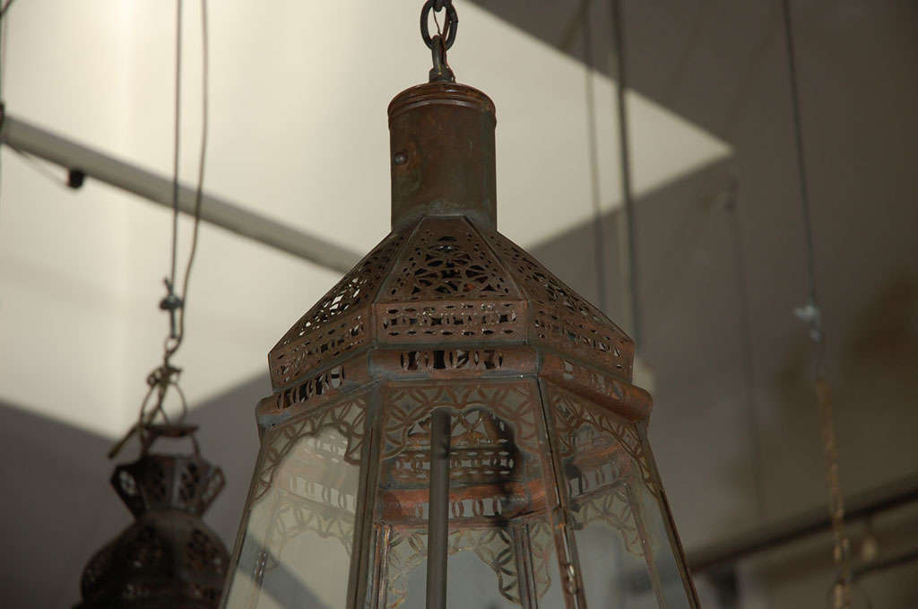 Moroccan Vintage Glass Lantern 2