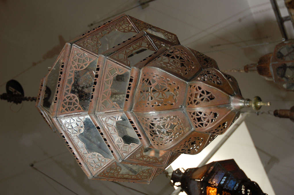 Moroccan Vintage Glass Lantern 4