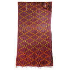 Vintage Moroccan Large Pile Purple Rug 7