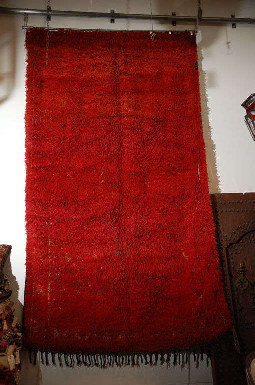 Wool Moroccan Vintage Mid-Century African Tribal Rug, circa 1960s