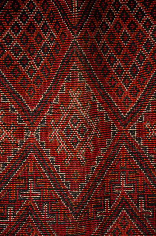 Moroccan Vintage Mid-Century African Tribal Rug, circa 1960s In Good Condition In North Hollywood, CA