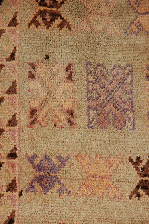 Vintage Moroccan Berber Tribal Faded Rug For Sale at 1stDibs